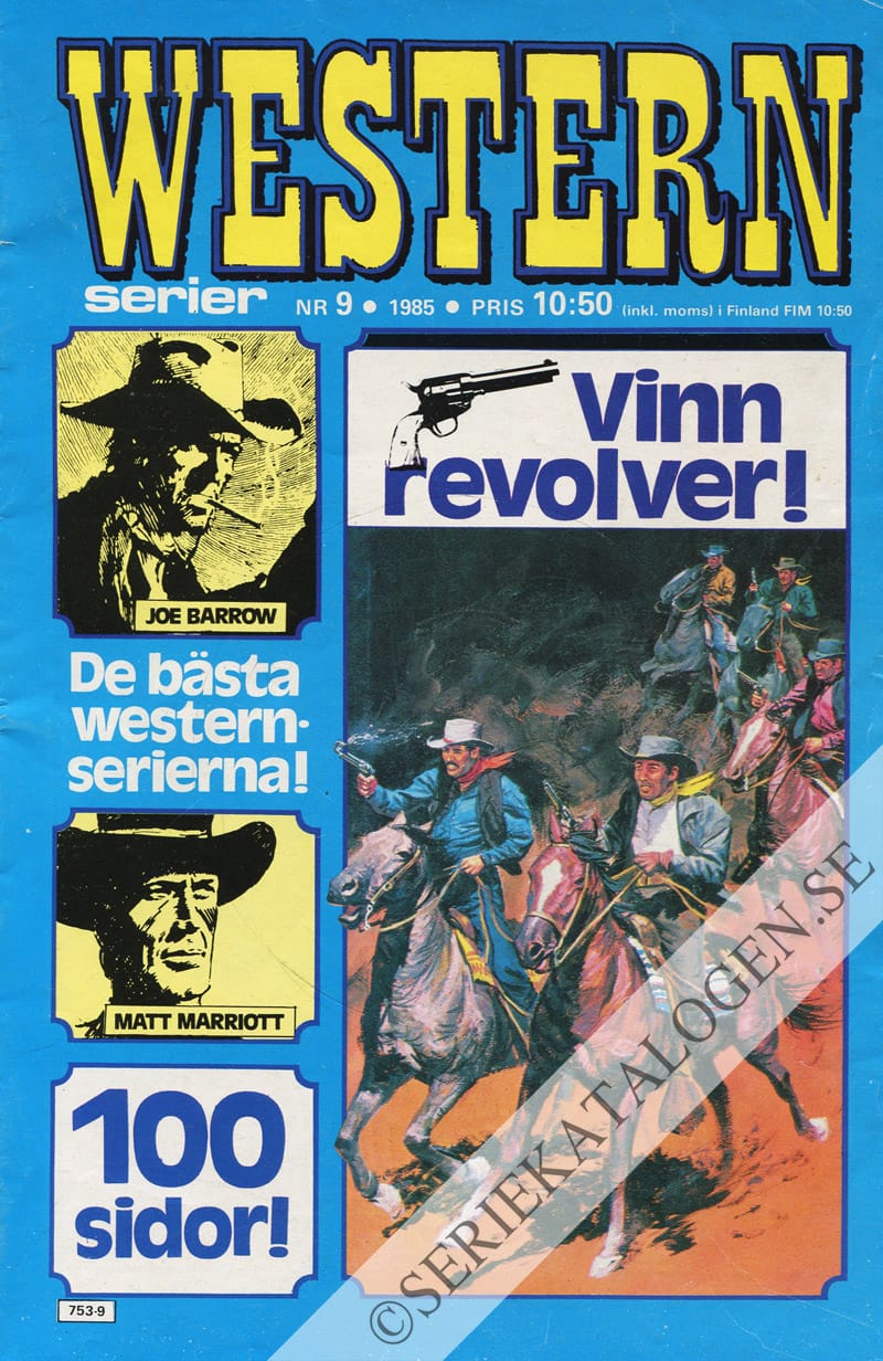 Framsida på Westernserier #9 (1985)