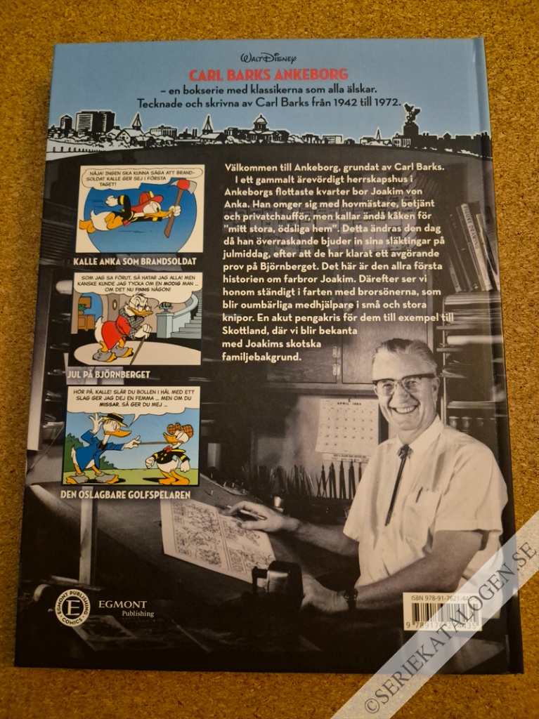Baksida på Den gamla borgens hemlighet och andra historier från 1947-1948 (2019)