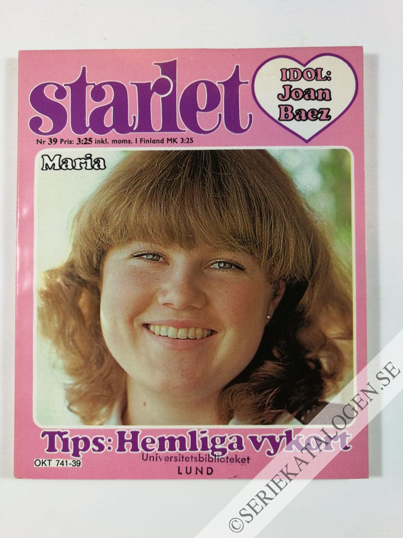 Framsida på Starlet #39 (1978)