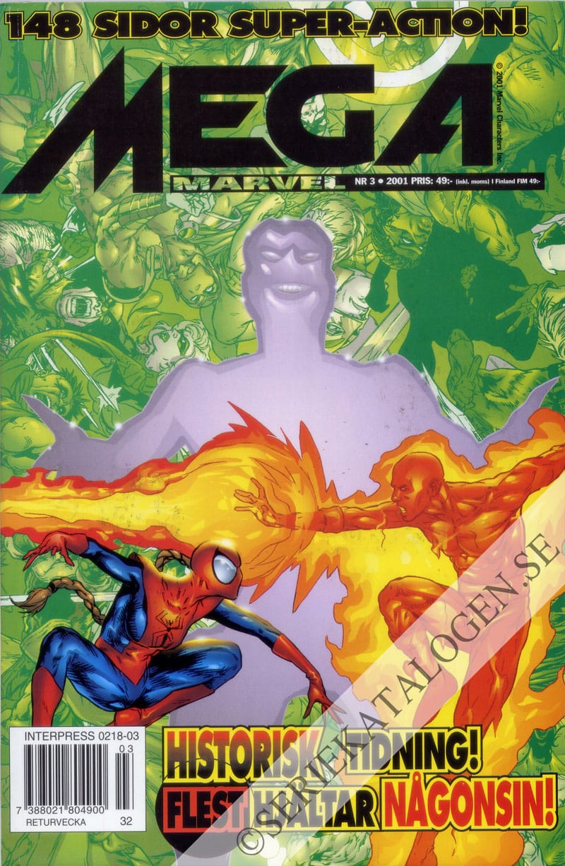 Framsida på Mega Marvel #3 - Contest Of Champions (Iron Man) (2001)