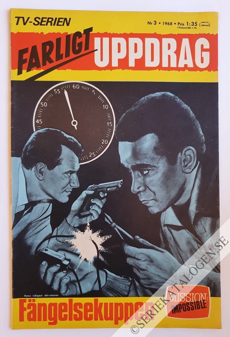 Framsida på Farligt uppdrag #3 (1968)