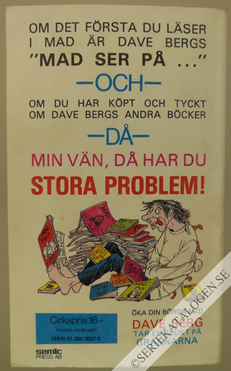 Baksida på MAD's Dave berg tar en flukt på grannarna (1985)