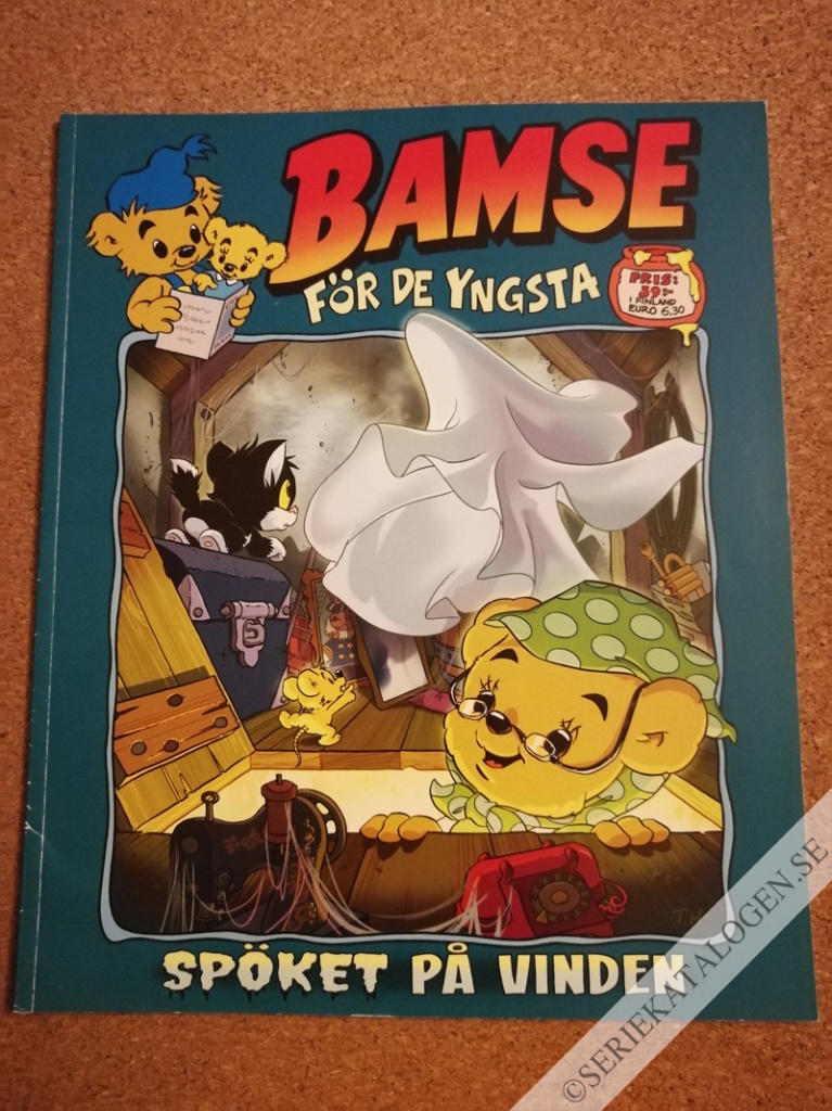 Framsida på Bamse för de yngsta Spöket på vinden (2020)