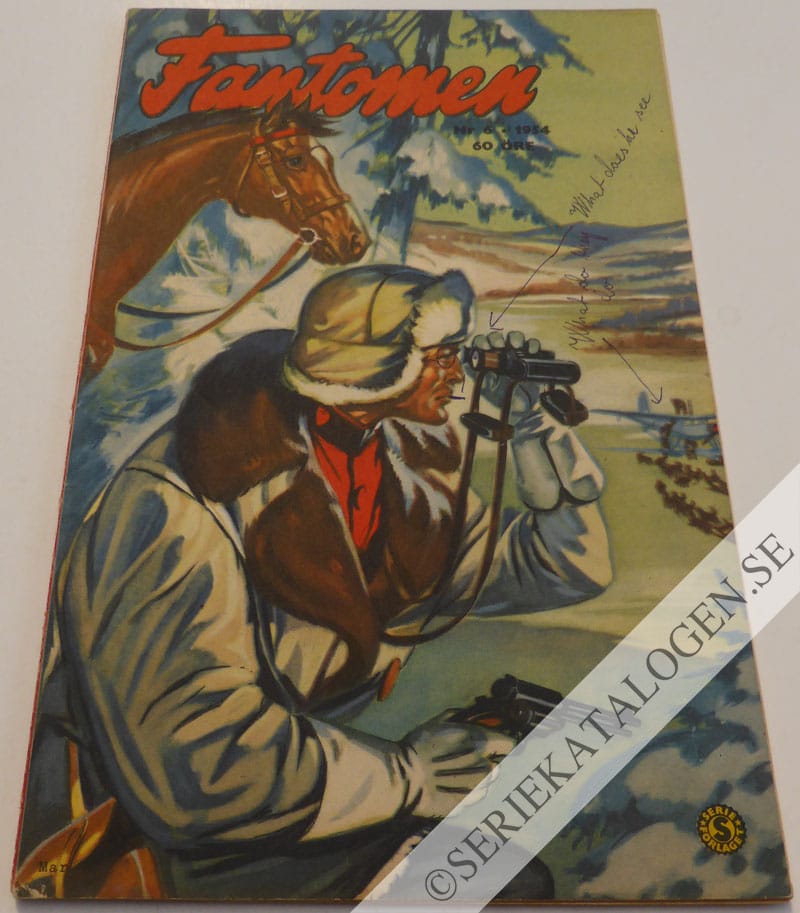 Framsida på Fantomen #6 (1954)