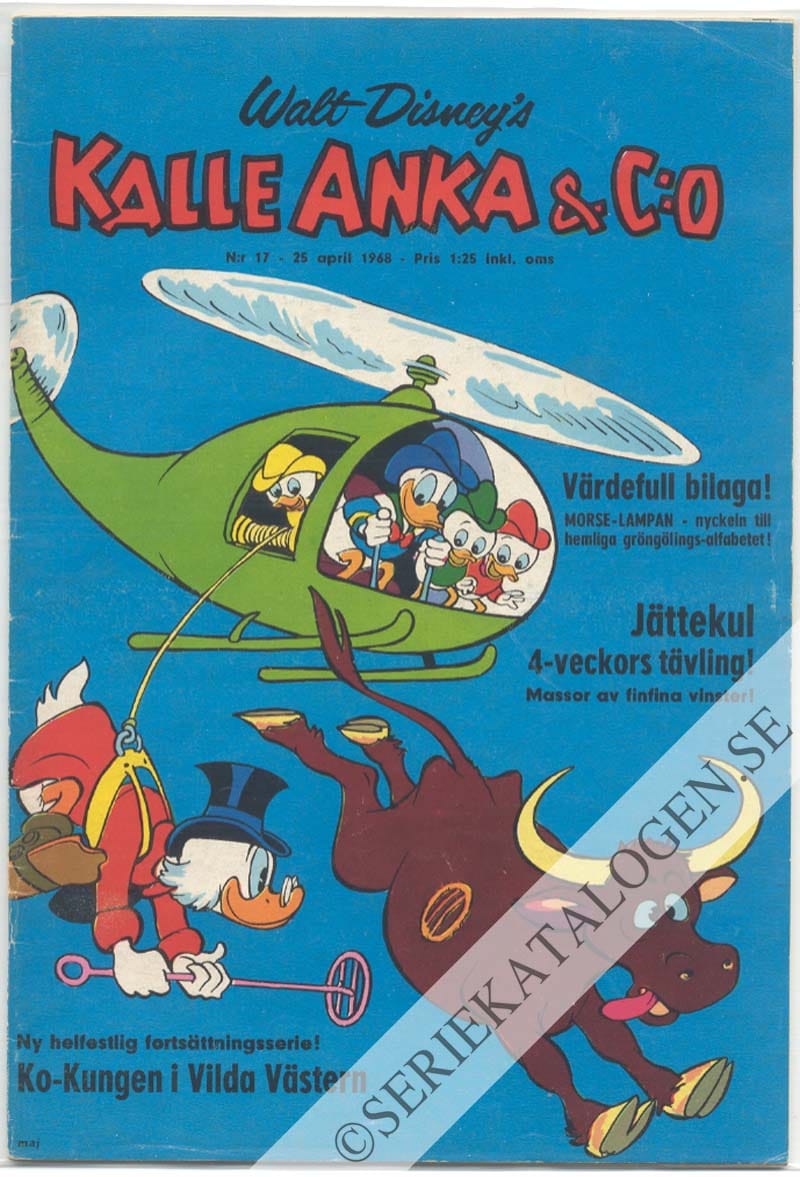 Framsida på Kalle Anka & C:o #17 (1968)
