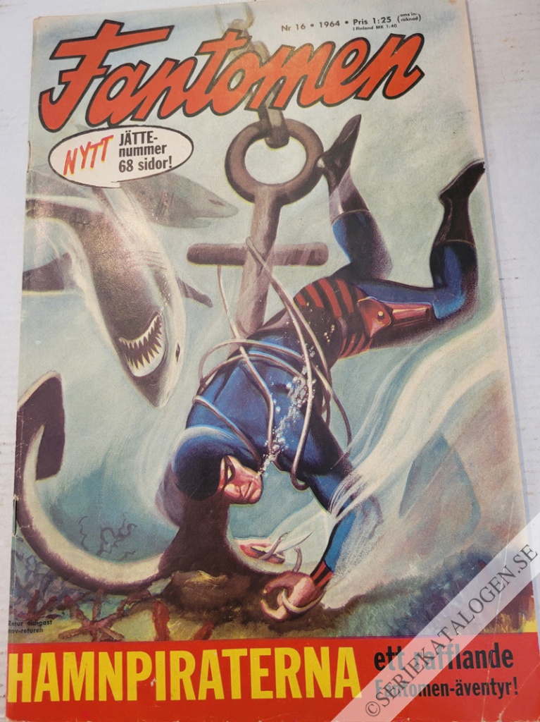 Framsida på Fantomen #16 (1964)