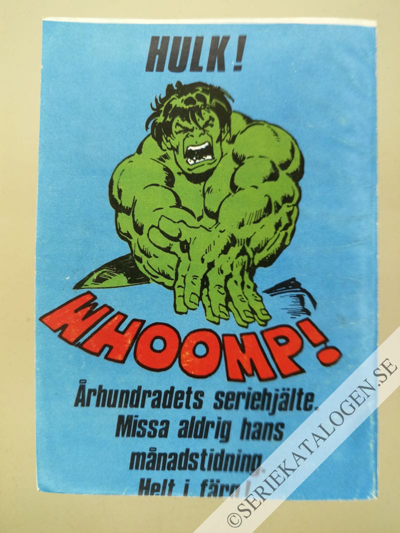 Baksida på Skräckens minut (1982)
