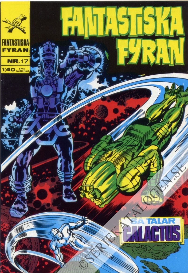 Framsida på Fantastiska Fyran #17 (1968)