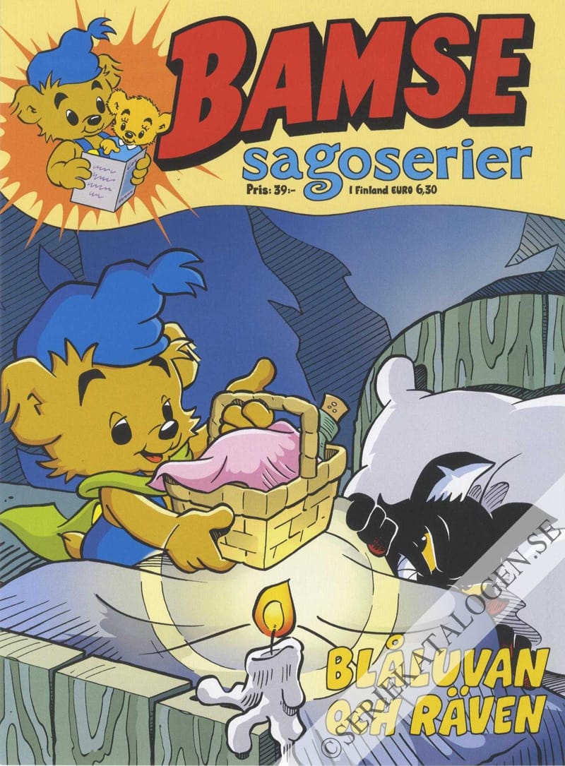 Framsida på Bamse-extra Bamse sagoserier - Blåluvan och räven (2020)