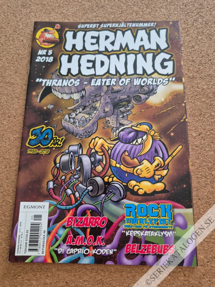 Framsida på Herman Hedning #5 (2018)