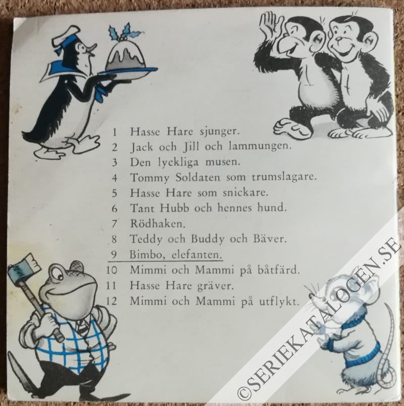Baksida på Bimbo, elefanten (1957)