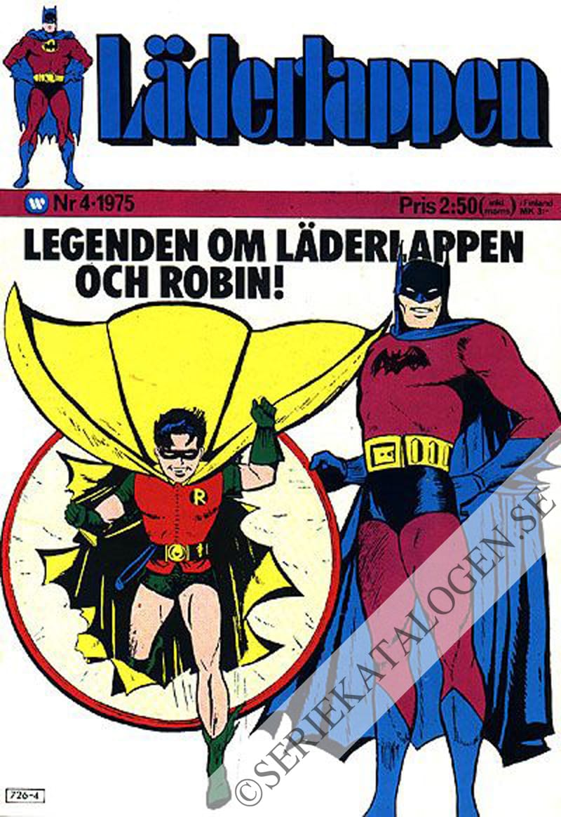 Framsida på Läderlappen och Robin #4 (1975)