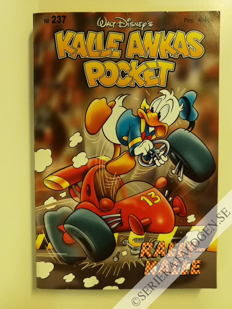 Framsida på Kalle Ankas pocket #237 - Rally-Kalle (1999)