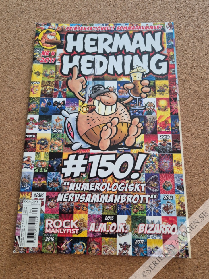 Framsida på Herman Hedning #4 (2017)