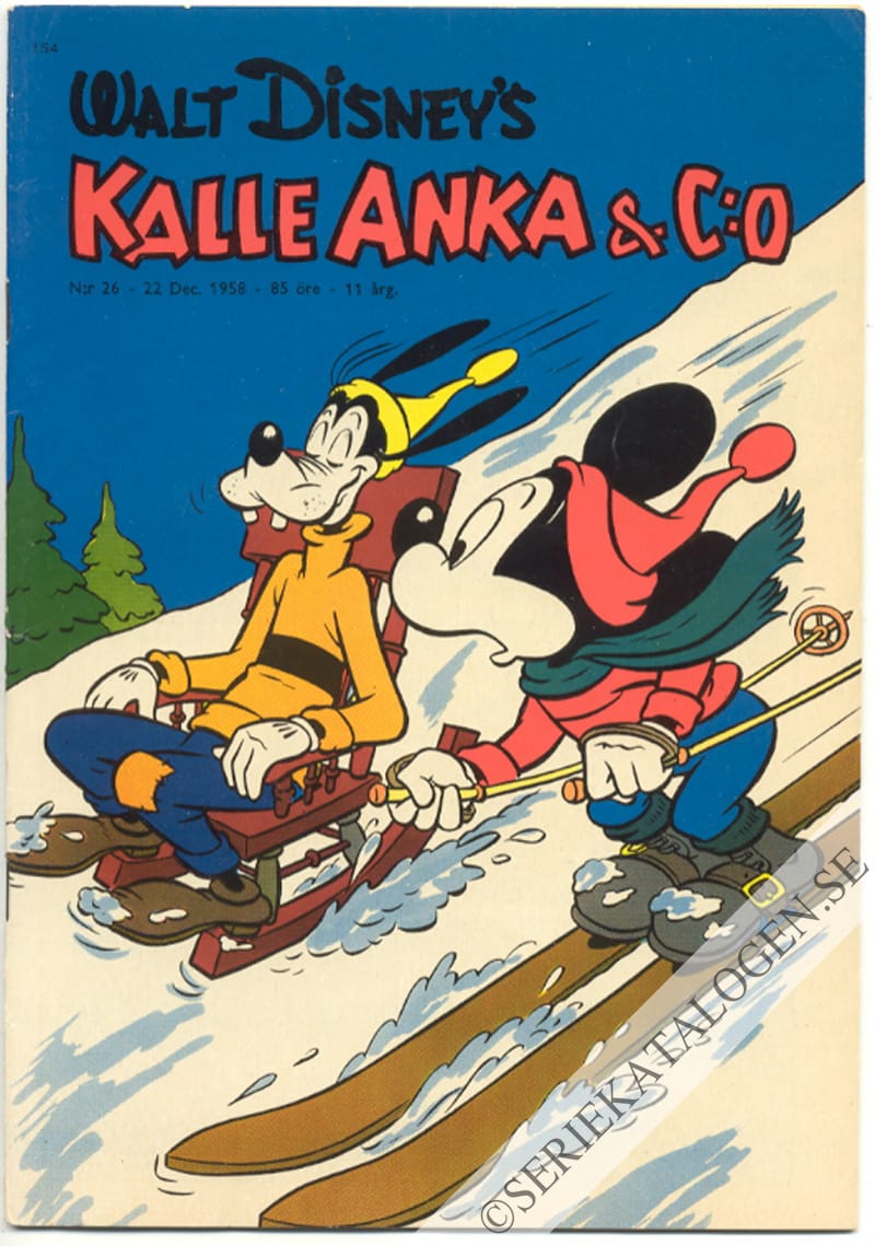 Framsida på Kalle Anka & C:o #26 (1958)