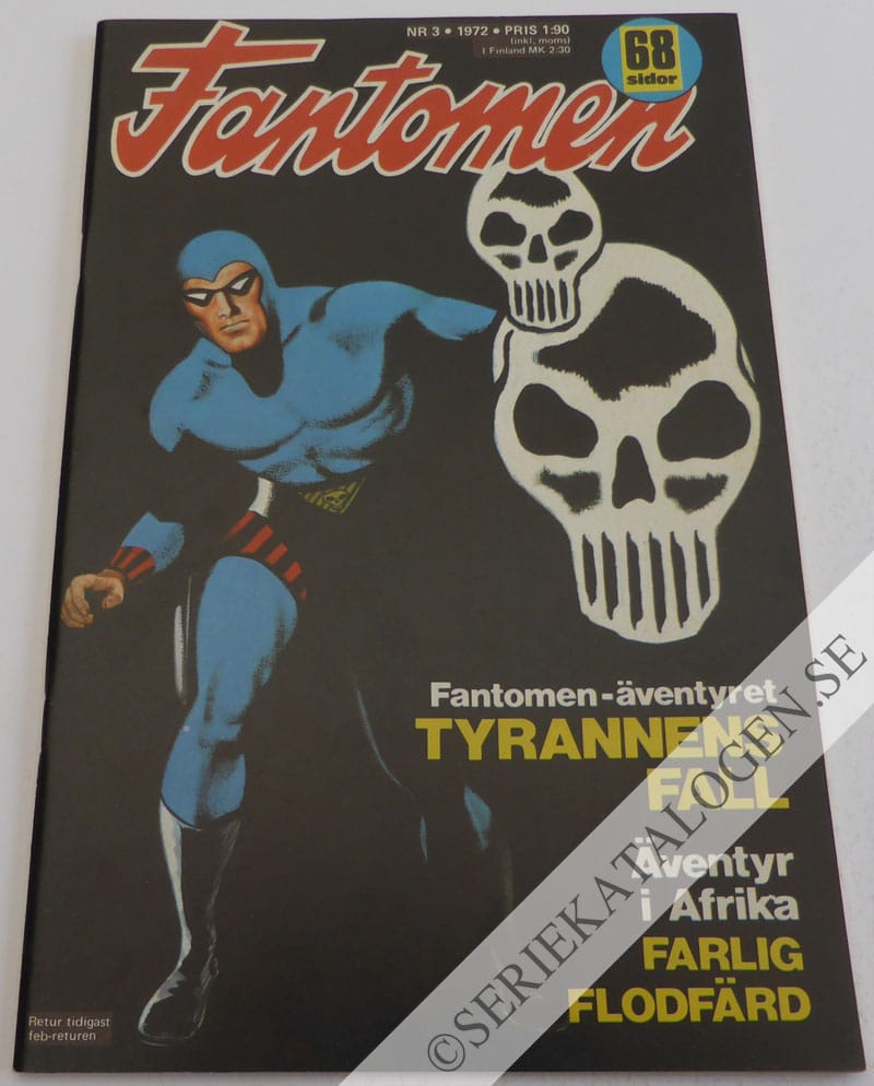 Framsida på Fantomen #3 (1972)