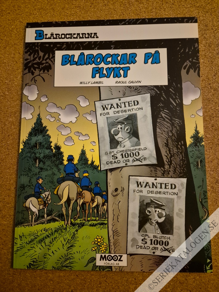 Framsida på Blårockarna Blårockar på flykt (2017)