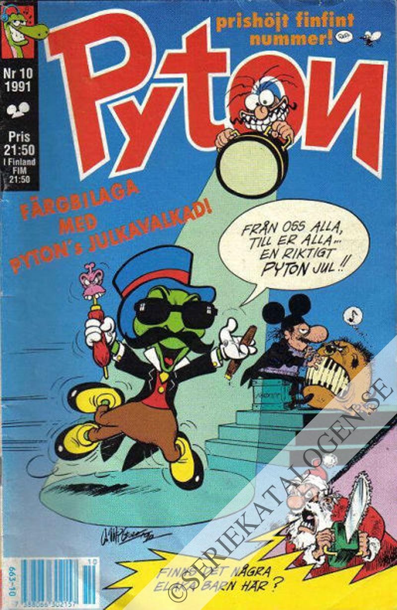 Framsida på Pyton #10 (1991)