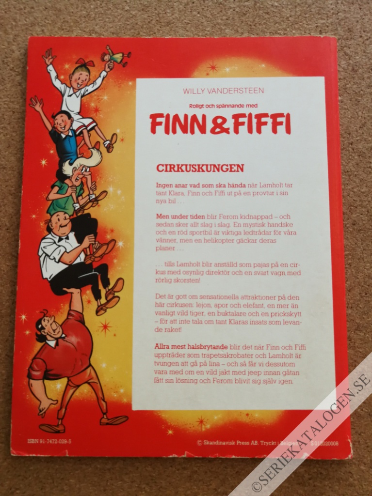 Baksida på Cirkuskungen (19??)