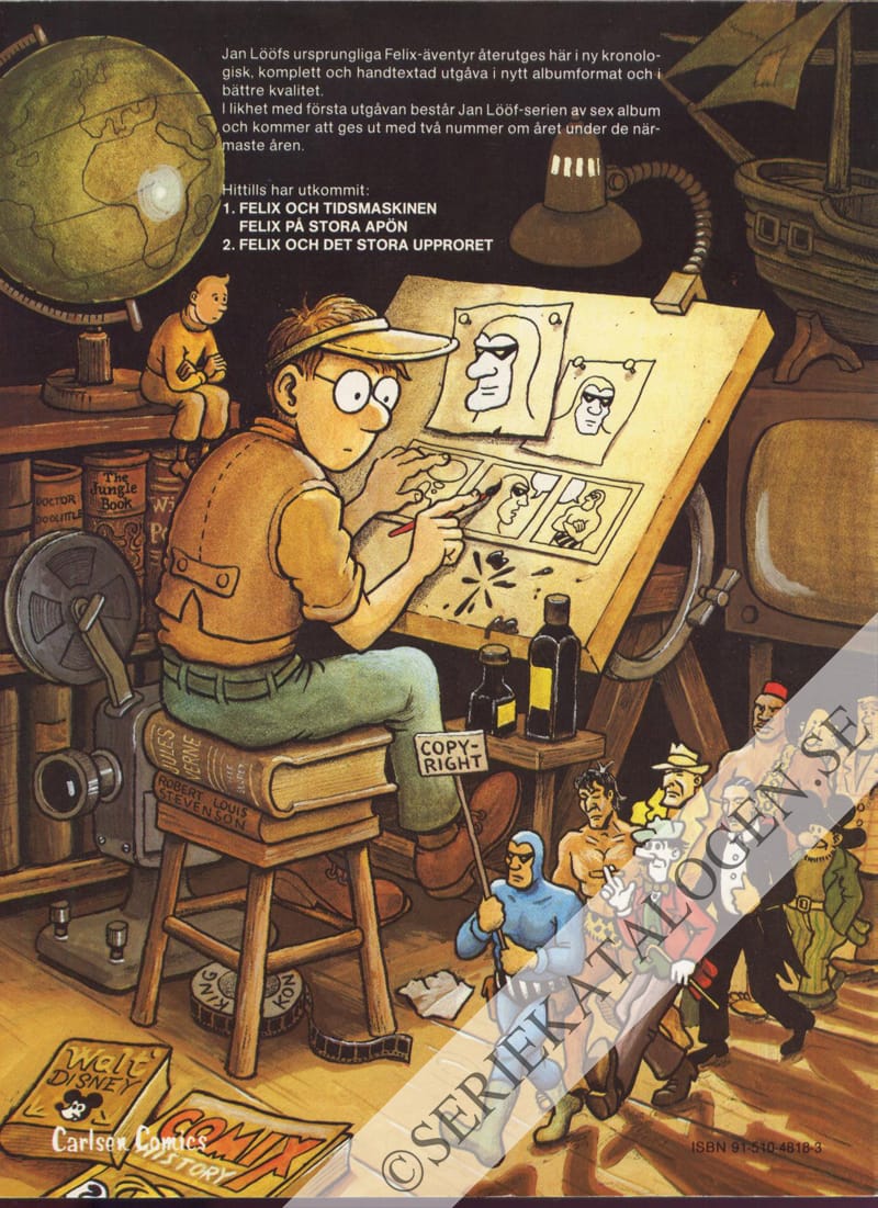 Baksida på Felix och tidsmaskinen (1988)