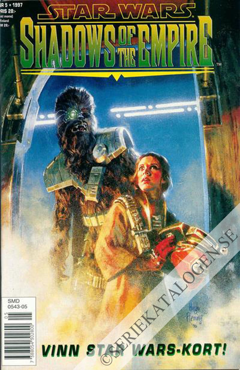 Framsida på Star Wars Shadows of the Empire (1997)