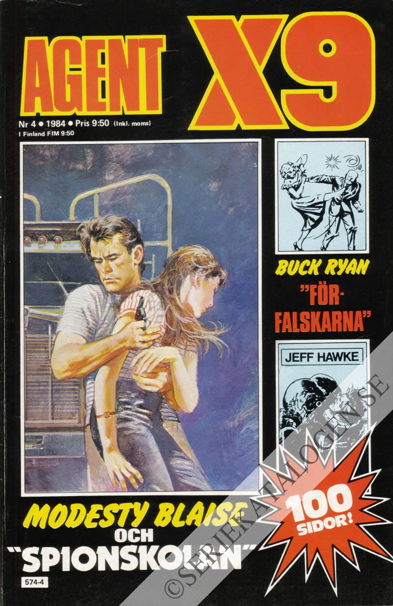 Framsida på Agent X9 #4 (1984)