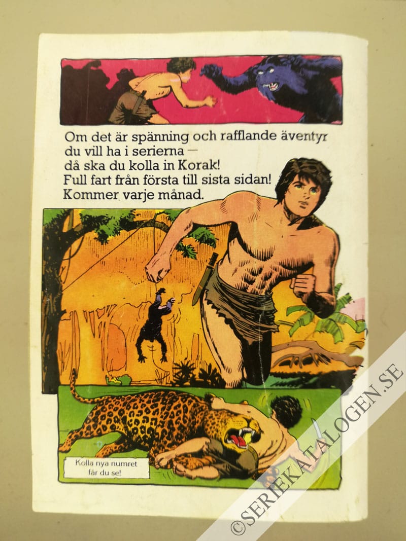 Baksida på Lösenord - mod! (1976)