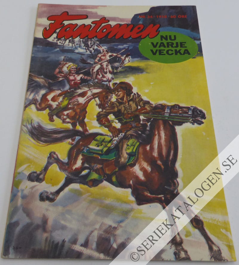 Framsida på Fantomen #34 (1958)