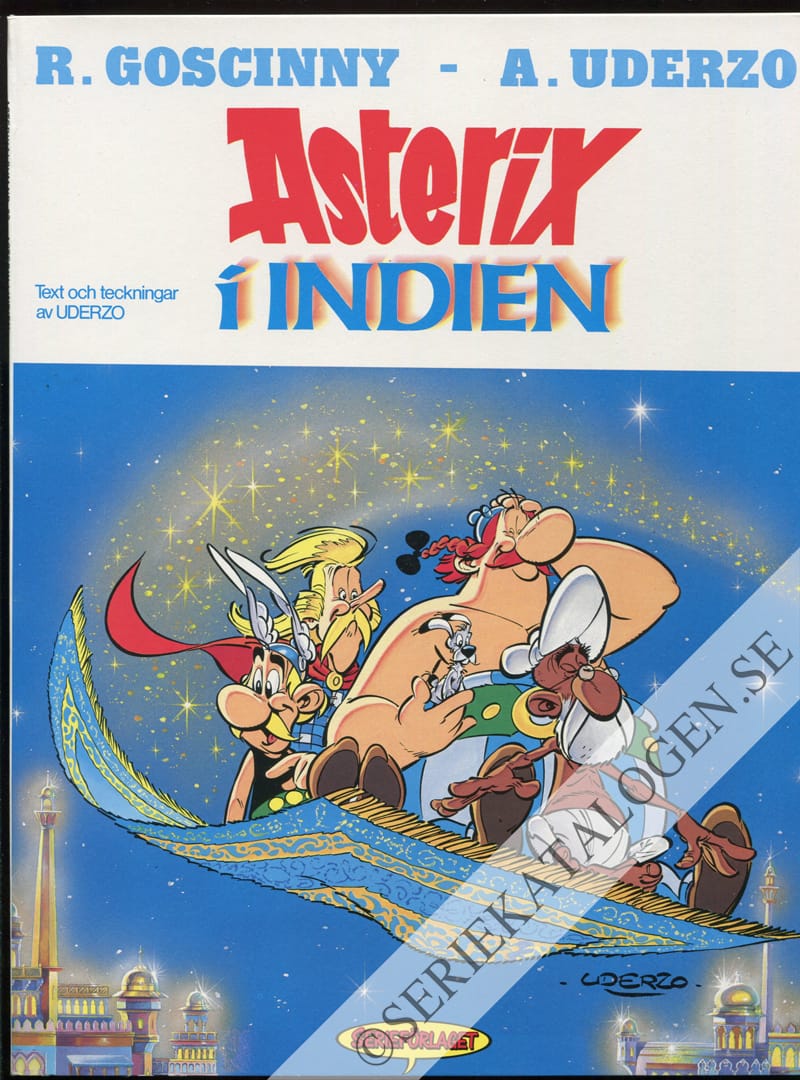 Framsida på Asterix Asterix i Indien (1987)