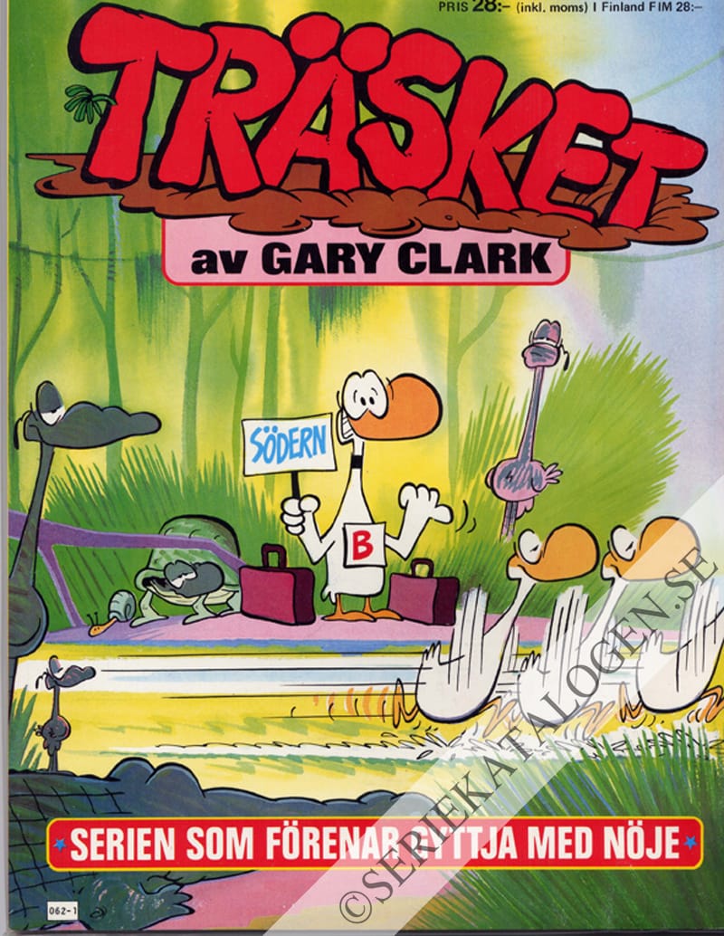 Framsida på Träsket "Serien som förenar gyttja med nöje" (1988)