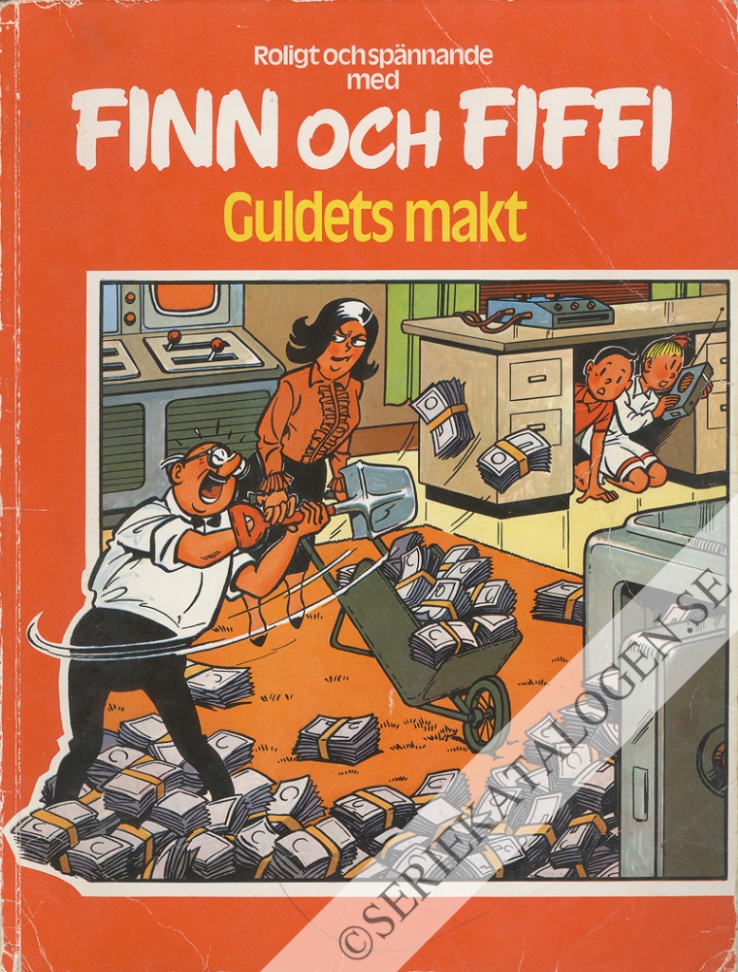 Framsida på Finn och Fiffi #26 - Guldets makt (1979)