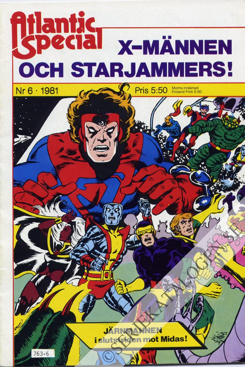 Framsida på Atlantic special X-männen och Starjammers! (1981)