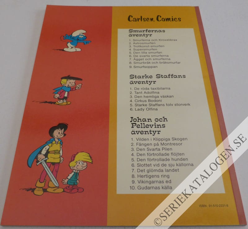 Baksida på Smurfsoppan (1979)