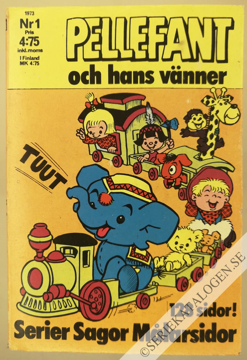 Framsida på Pellefant och hans vänner #1 (1973)