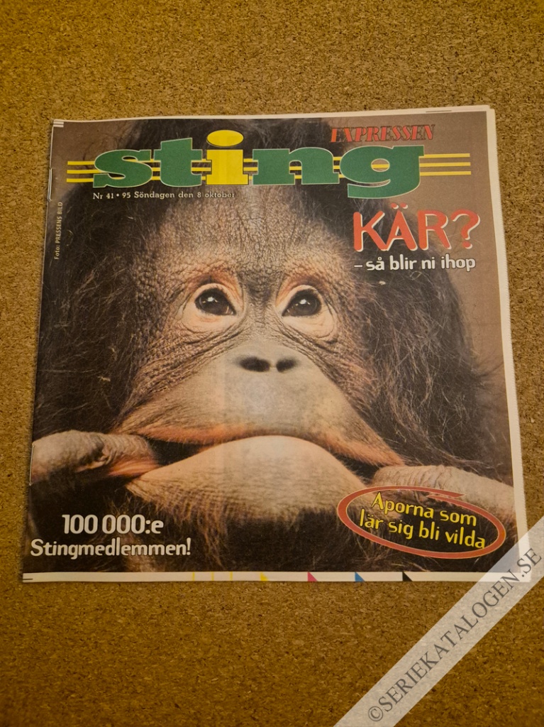 Framsida på Sting-Expressen #41 (1995)