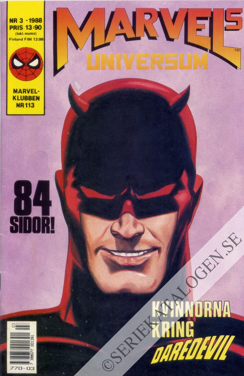 Framsida på Marvels universum Daredevil (1988)