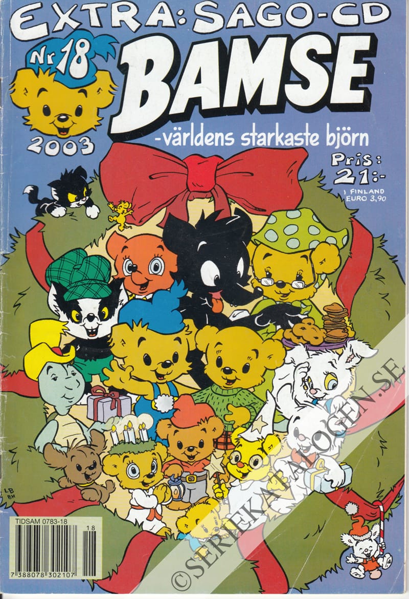 Framsida på Bamse #18 (2003)