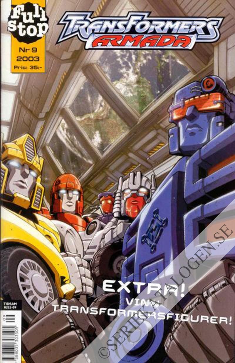 Framsida på Transformers armada #9 (2003)