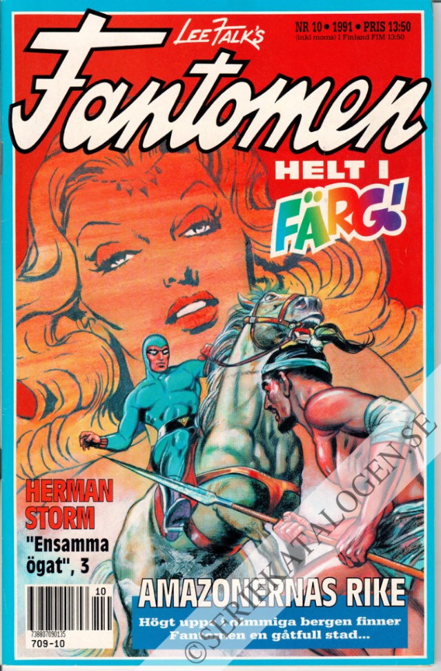 Framsida på Fantomen #10 (1991)
