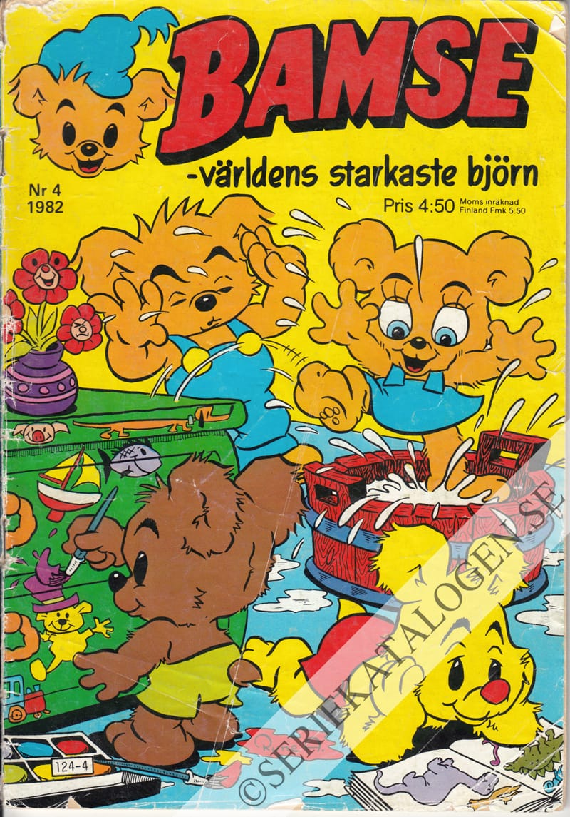 Framsida på Bamse - världens starkaste björn #4 (1982)