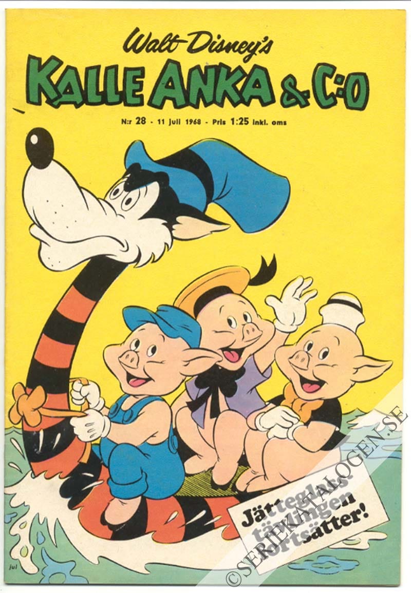 Framsida på Kalle Anka & C:o #28 (1968)