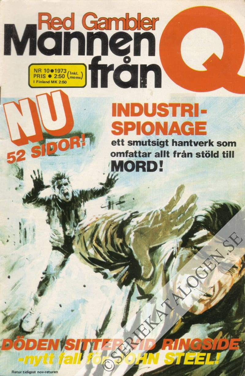 Framsida på Red Gambler - Mannen från Q #10 (1973)