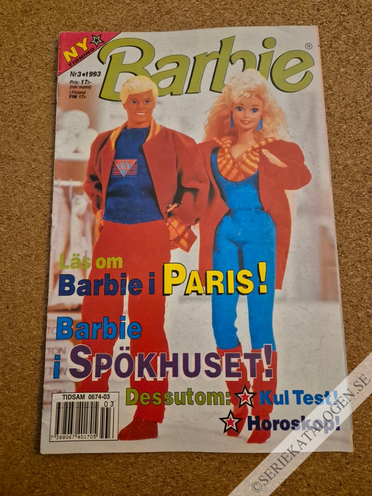 Framsida på Barbie #3 (1993)