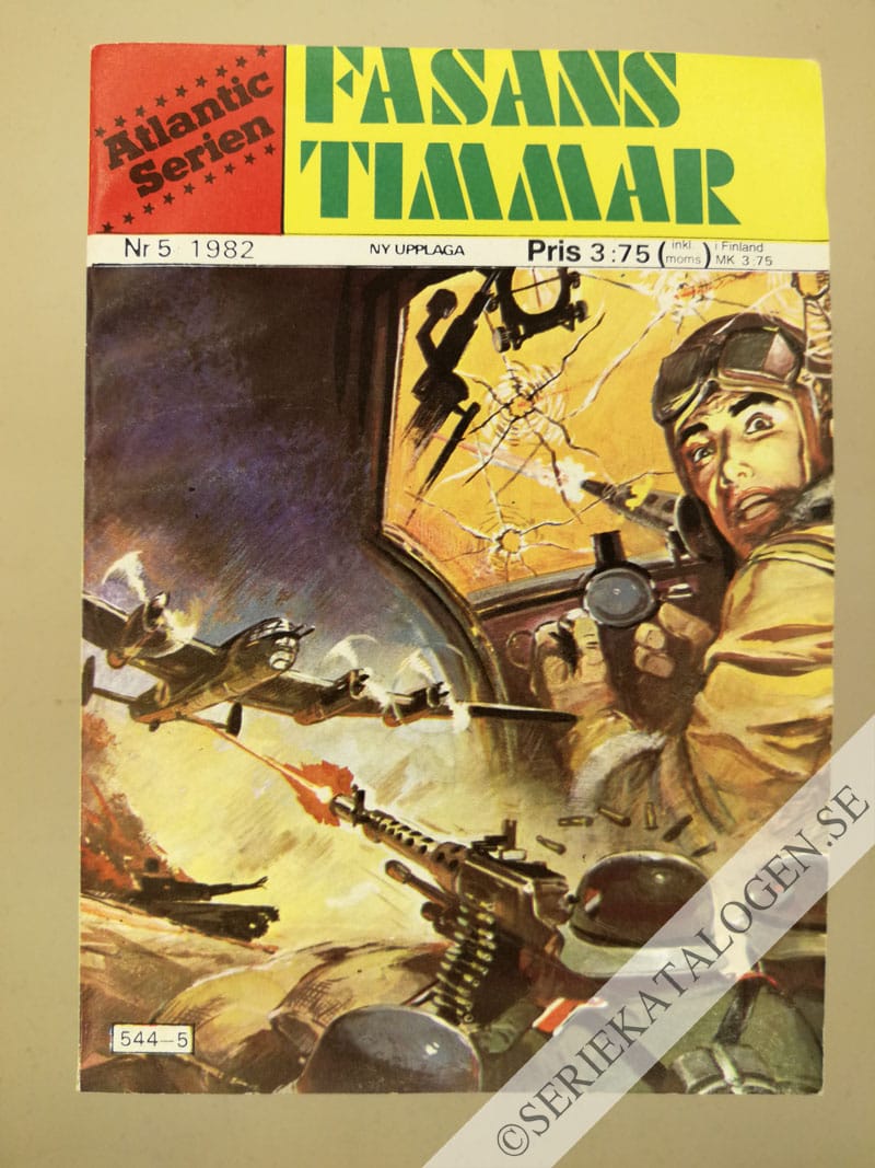 Framsida på Atlanticserien Fasans timmar (1982)