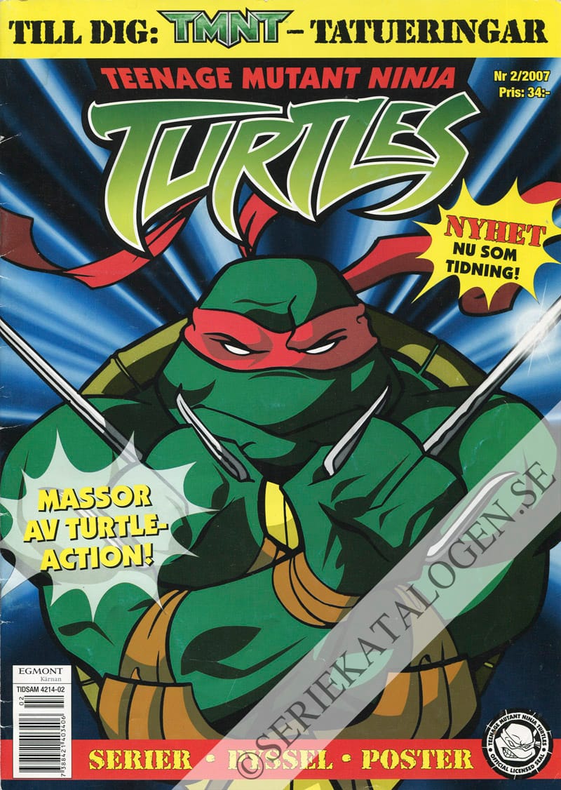 Framsida på Teenage mutant ninja turtles #2 (2007)