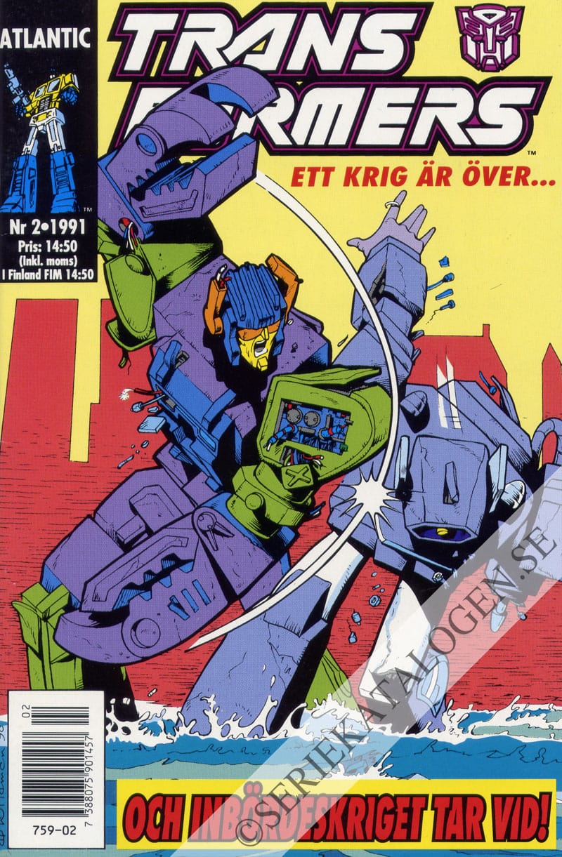 Framsida på Transformers #2 (1991)