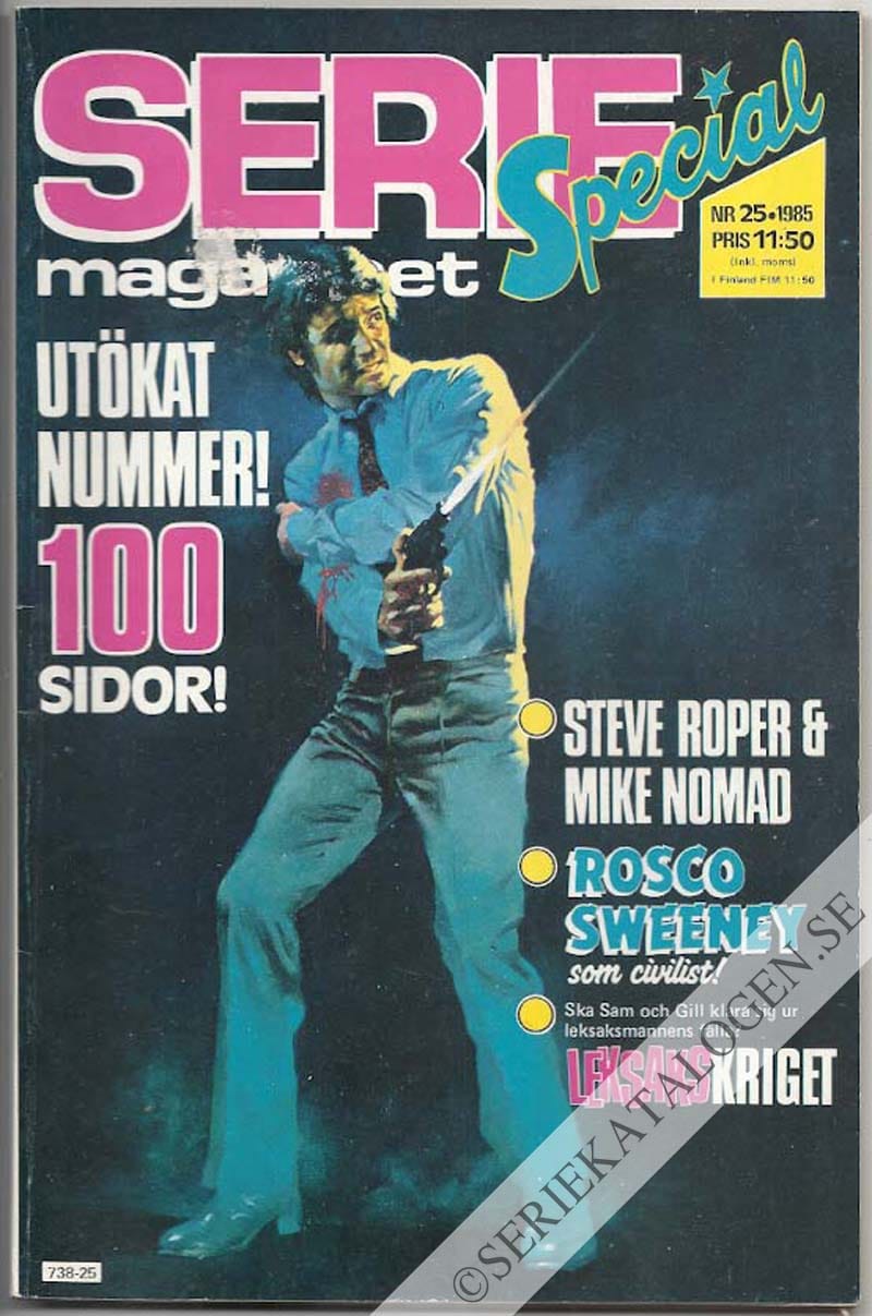 Framsida på Seriemagasinet #25 (1985)