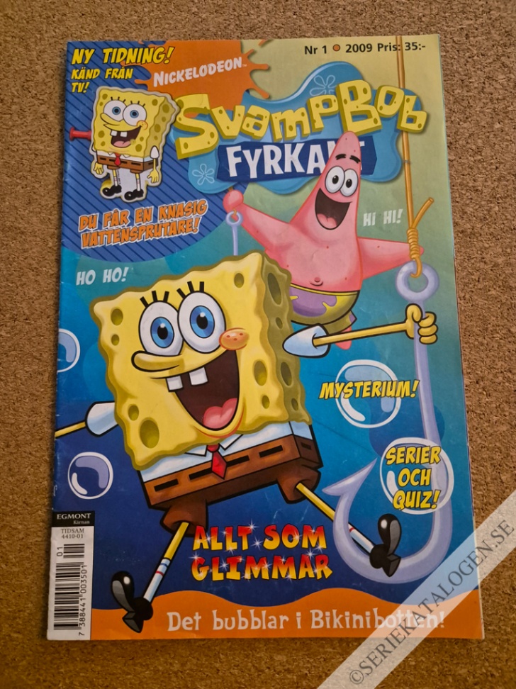 Framsida på Svampbob Fyrkant #1 (2009)