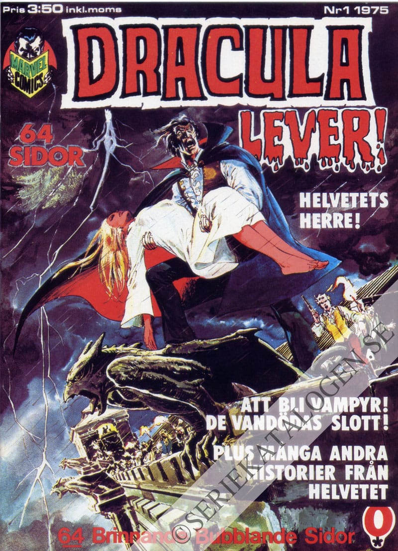 Framsida på Dracula lever! #1 (1975)
