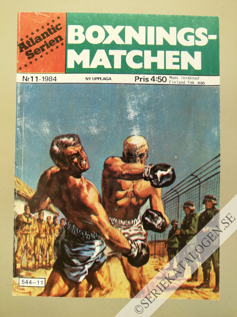 Framsida på Atlanticserien Boxningsmatchen (1984)